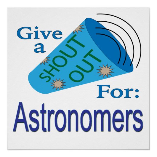 Poster Coup de chapeau aux astronomes (Devant)