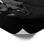 Poster Coup de pied de vélo Black Cat - Supporters de foo (Coin)