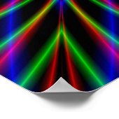 Poster Coupage de l'Atom sur noir (Coin)