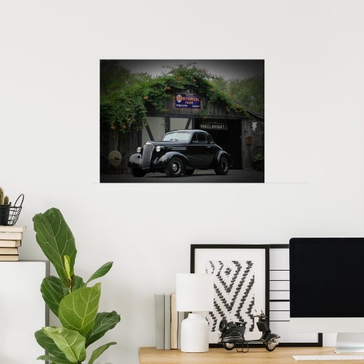 Poster Coupe Chevy 1937 (Bureau à domicile)
