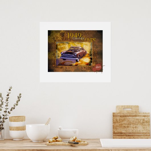 Poster Coupe Chevy 1949 (Cuisine)