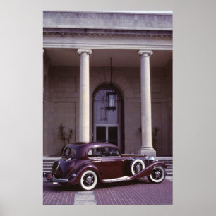 Poster Coupe classique Mercedes Benz 540K