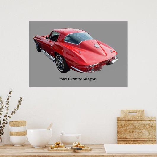 Poster Coupe Corvette classique (Cuisine)