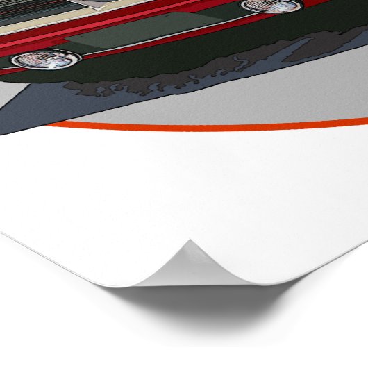 Poster Coupe Cuda 1970 (Coin)