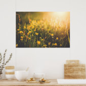 Poster Coupe de beurre - Coucher du soleil (Cuisine)