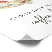 Poster Coupe de café douche nuptiale Combien de grains de (Coin)