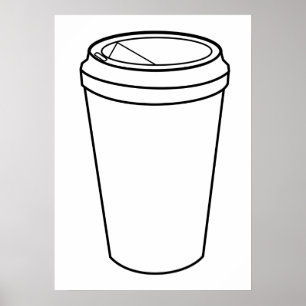 Poster Coupe de café (Papier to-Go)