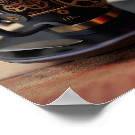 Poster Coupe de café Steampunk (Coin)