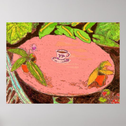 Poster Coupe de café style Matisse (Devant)