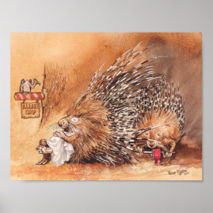 Poster coupe de cheveux inhabituelle