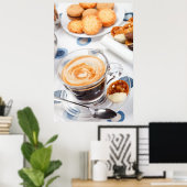Poster Coupe de coffee and a cookie (Bureau à domicile)