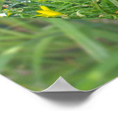 Poster Coupe de diamant Jaune Lily Field Conception géomé (Coin)