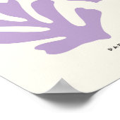 Poster Coupe De La Feuille Et Du Soleil Formes Abstraites (Coin)