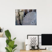 Poster Coupe de lame de scie de bord (Bureau à domicile)