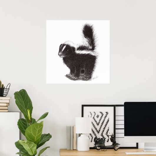 Poster Coupe - Dessin (Bureau à domicile)