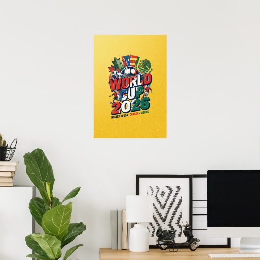 Poster Coupe du Monde 2026 (Bureau à domicile)