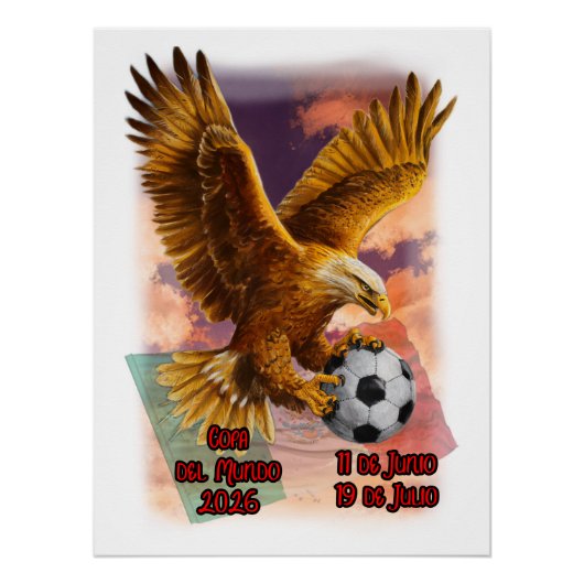 Poster Coupe du Monde 2026 sur un (Devant)