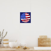 Poster Coupe du Monde FIFA USA Drapeau (Cuisine)