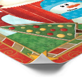Poster Coupe Green Holiday avec Coca chaud (Coin)