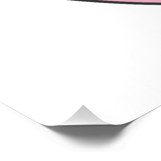 Poster Coupe rose (Coin)