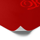 Poster Coupe rouge et soucoupe (Coin)