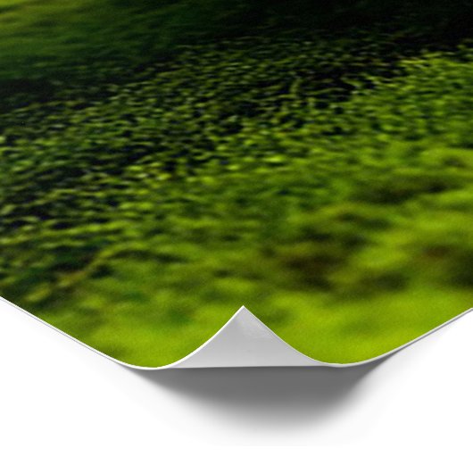 Poster Coupe Surreal transformée en cascade tropicale (Coin)