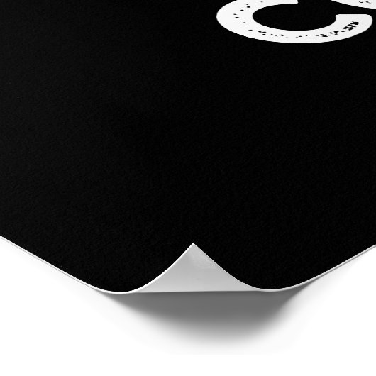 Poster Coupe T Funny Alphabet Tea Pun Dark BG (Coin)