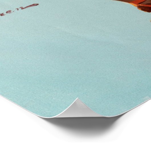 Poster Coupe vers le haut (Coin)