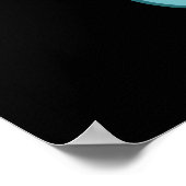 Poster Couper ça drôle Ciseaux Puns Dark BG (Coin)