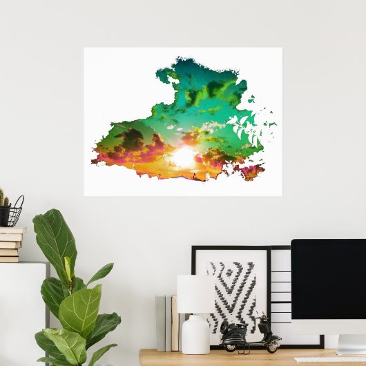 Poster "Couper la vie" (Bureau à domicile)