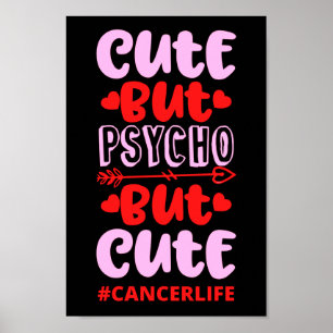 Poster COUPER MAIS PSYCHO MAIS CUT #CANCERLIFE drôle anni