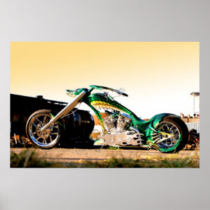 Poster Couperet de Croc - moto de faune