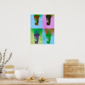 Poster Coupes d'art pop (Cuisine)