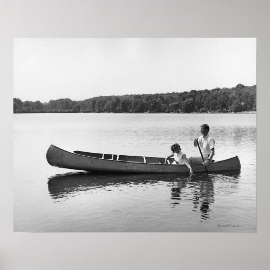 Poster Couple à Canoe (Devant)