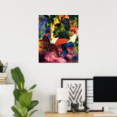 Poster Couple à la table du jardin par August Macke (Bureau à domicile)