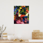 Poster Couple à la table du jardin par August Macke (Cuisine)