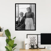Poster Couple afro-américain âgé 1900 (Bureau à domicile)