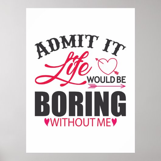 Poster Couple Art Admet It Life (Devant)
