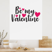 Poster Couple Art Be My Valentine (Cuisine)