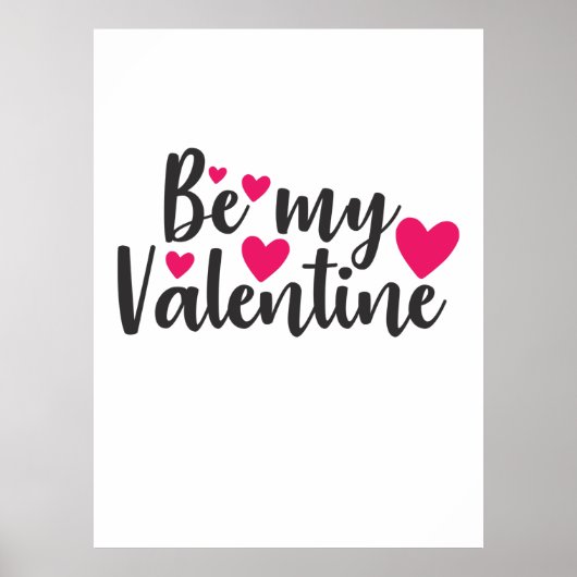 Poster Couple Art Be My Valentine (Devant)