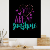 Poster Couple Art Vous Êtes Mon Soleil (Cuisine)