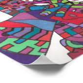 Poster couple attendant le bus sur l'affiche (Coin)