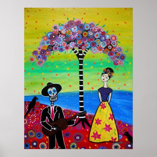 POSTER COUPLE AU CIMETIÈRE (Devant)