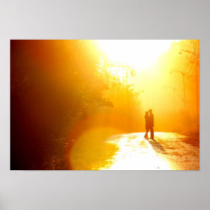 Poster Couple baisant au soleil