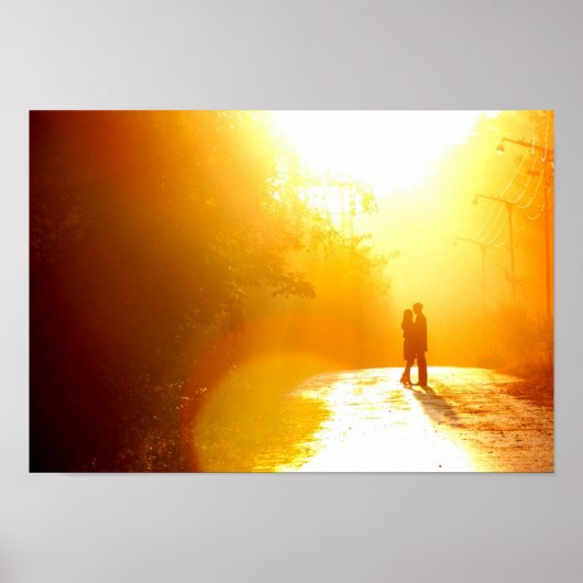 Poster Couple baisant au soleil (Devant)