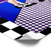 Poster Couple Dancing | Retro Nostalgic années 1950 (Coin)