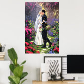 Poster Couple dans le parc-56476 (Bureau à domicile)