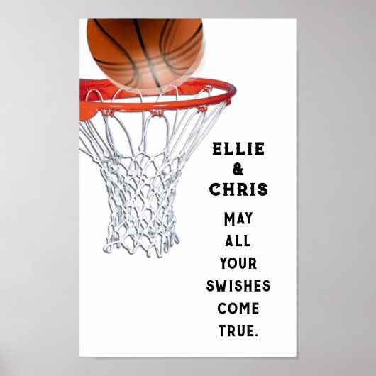 Poster Couple de basketteurs (Devant)
