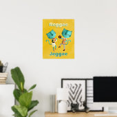 Poster Couple de chats de Reggae Bleu (Bureau à domicile)