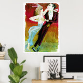 Poster Couple de danse moderne par Otto Dix (Bureau à domicile)